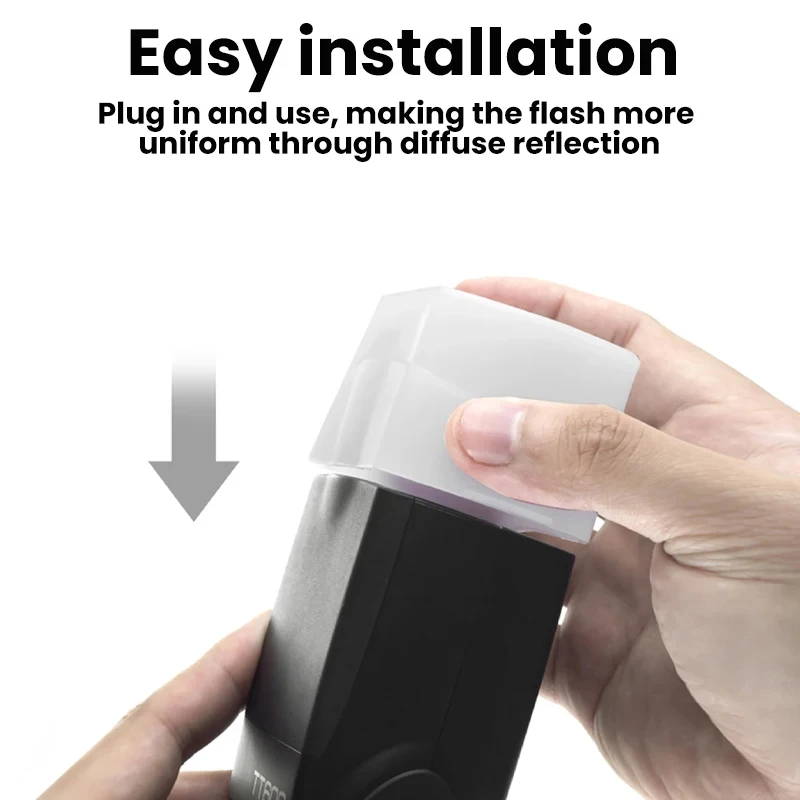 Universal Flash Diffuser Dome Bounce for Canon 580EX/580EX II/Godox V850 860II TT685 TT600 TT520II Yongnuo YN-560/565 Speedlite