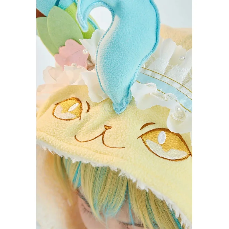 Cos Cloak Warm Coat Fall Winter Windproof Suit Cosplay Leafeon informal Dress eo]5