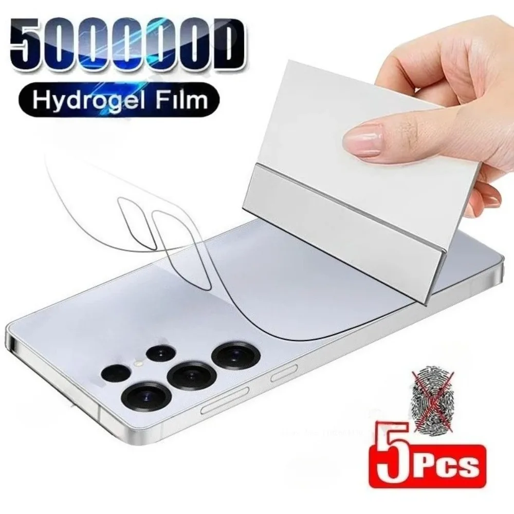 5Pcs Zurück Hydrogel Film Für Samsung S25 Ultra S24 S23 Plus FE Screen Protector Für Galaxy A56 A55 a36 A35 A26 A17 4G Zurück Film