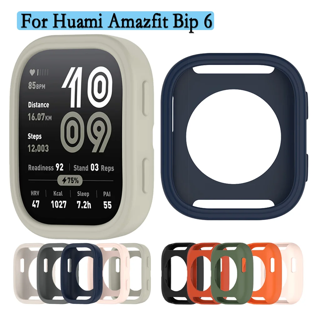 

Soft Silicone Case For Huami Amazfit Bip 6 Hollow Protective Case Super Light Watch Pretty Decorative Cover For Amazfit Bip 6