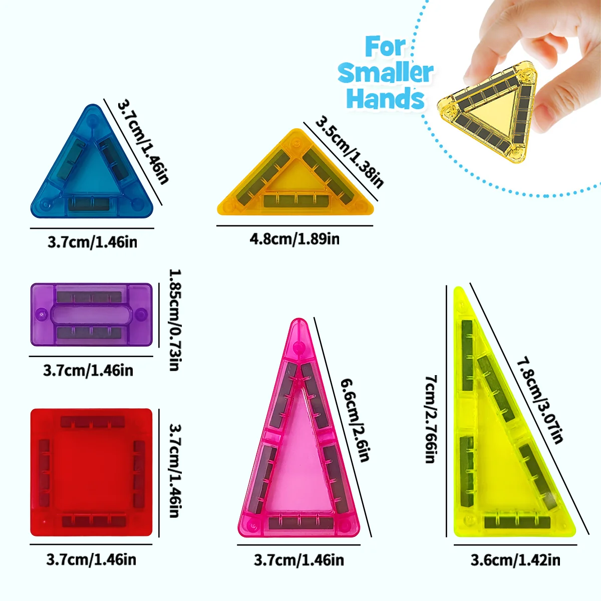 Mini blocs de construction magnétiques pour enfants, jouets magnétiques portables aux couleurs vives et aux motifs amusants, cadeau d'anniversaire et de vacances