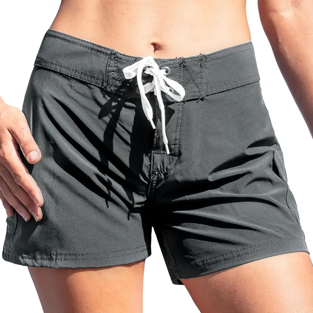 

Women's Solid Stretch Boardshorts in Breeze Style