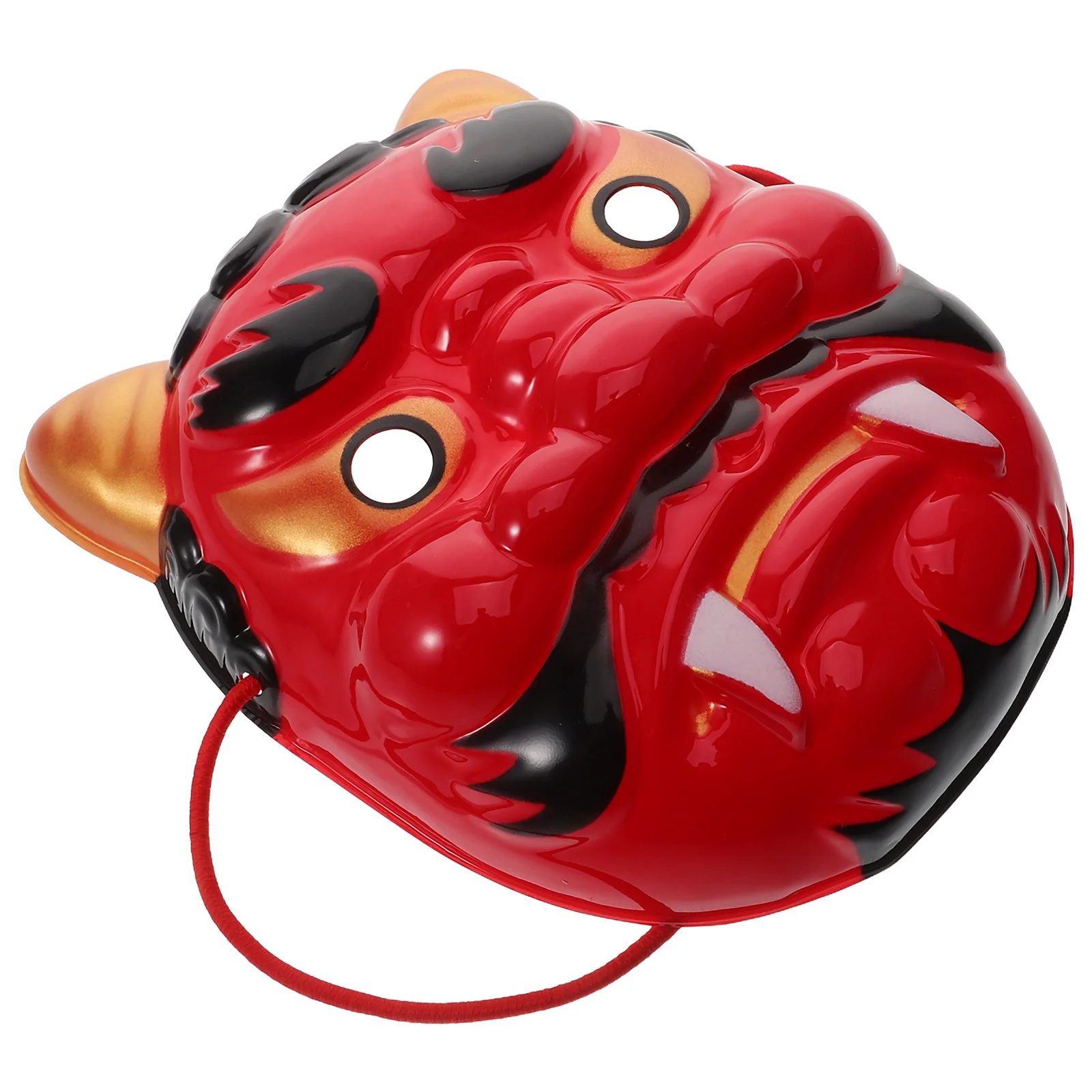 

Red Japanese Oni Mask Realistic Design Lightweight Comfortable Cosplay Stage Halloween Party Festival Ghost Mask