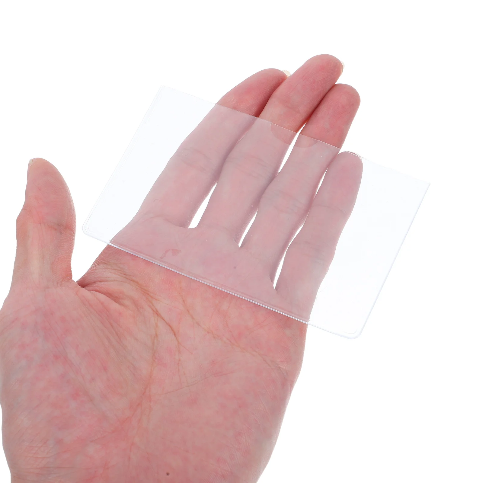 

16Pcs Clear PVC Card Sleeves Transparent Lightweight Protectors Id Credit Cards Bus Membership Social Security