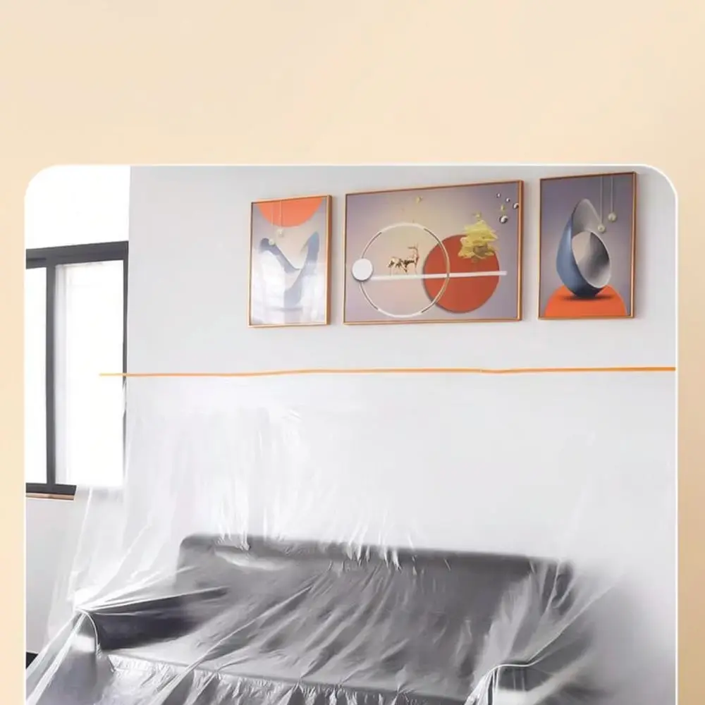 Disposable Dust Proof Plastic Sheet For Painting Renovation Furniture Protection Waterproof Shielding Wrap Roll