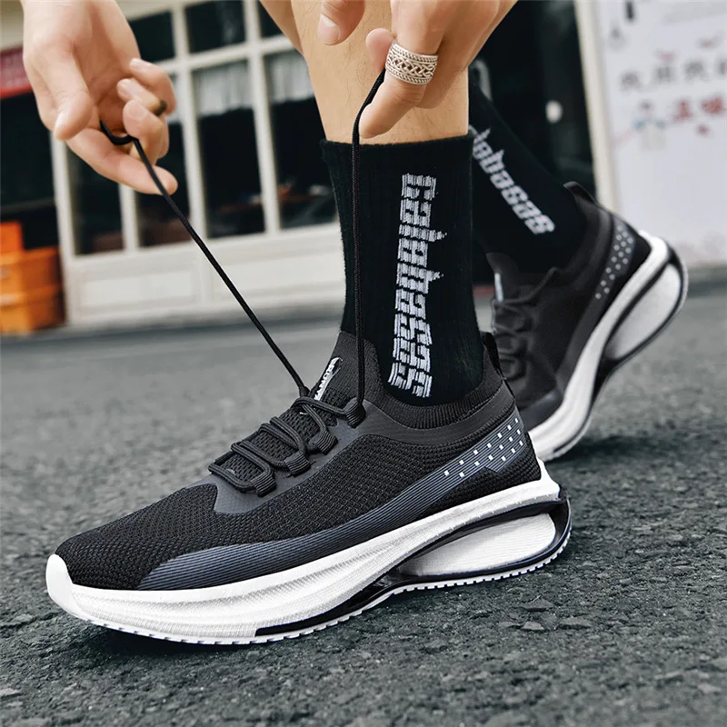 Running Shoes Men\'s Summer Breathable Casual Shoes Sports Life Lightweight Shock Absorption Marathon Professional Sports Shoes