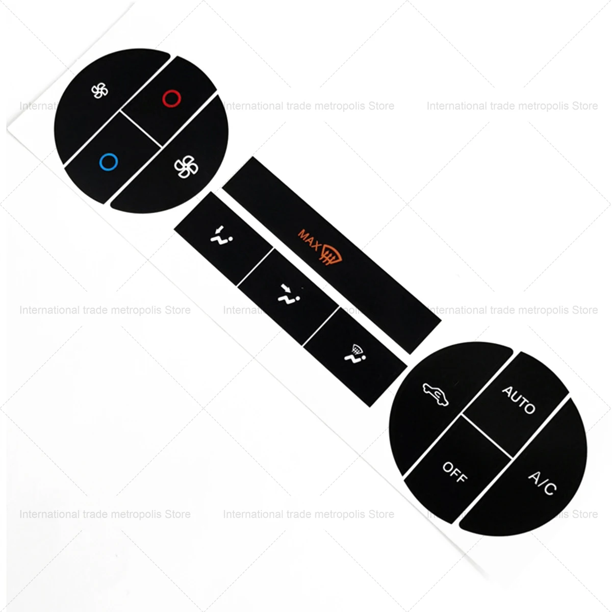 For Mondeo 04-08 Sticker Suitable For Ford Mondeo 2004-2008 Repair Worn Button Rotary AC Switch Button Repair Sticker
