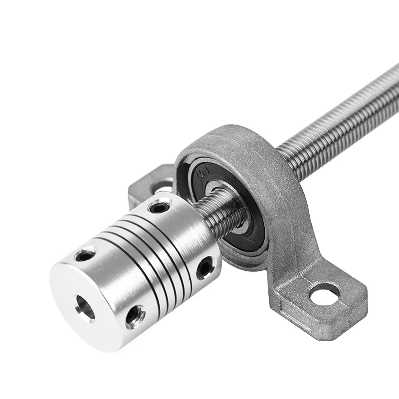 T8 Lead Screw Linear Rail Shaft 200-600mm OD 8mm SCS8UU Linear Bearing Blocks SK8 Aluminum End Supports for 3D printer parts CNC