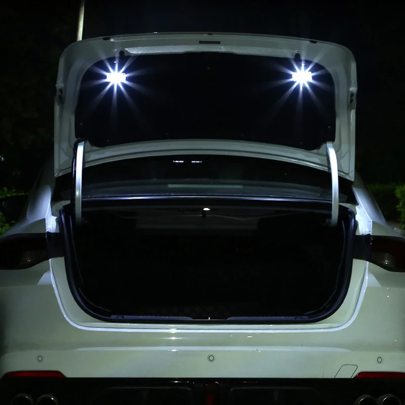 Auto Interior Lights Adhesive Car Trunk Light LED Beads Car Atmosphere Light Wireless Automotive Motion Sensor Light Interior