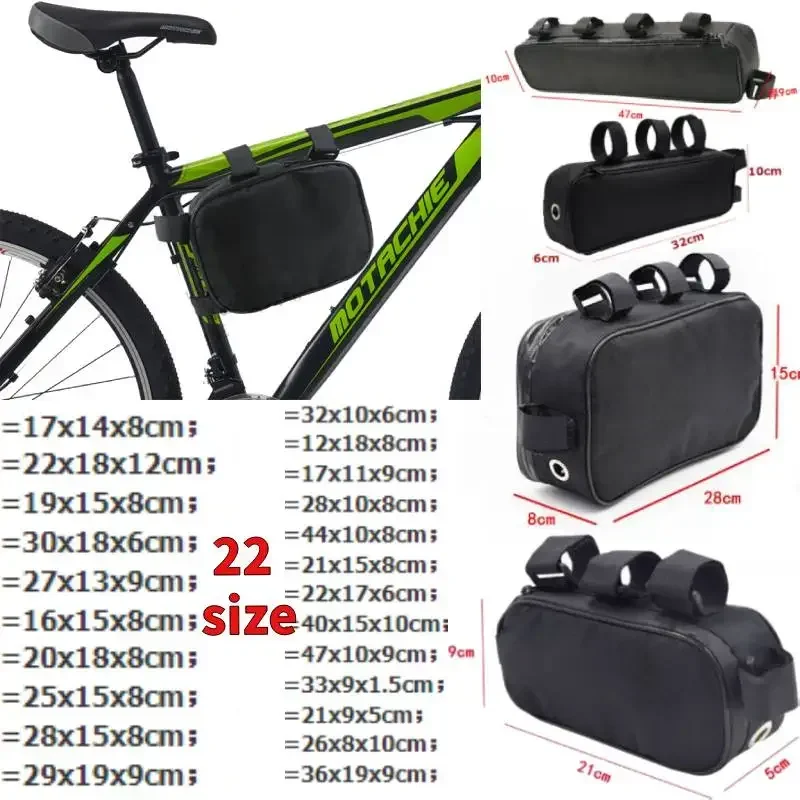 Mountain Bike Bag Bicycle Bike Tube Frame Pack Lithium Battery Storage Upper Tube Triangle Frame Beam Riding Bag