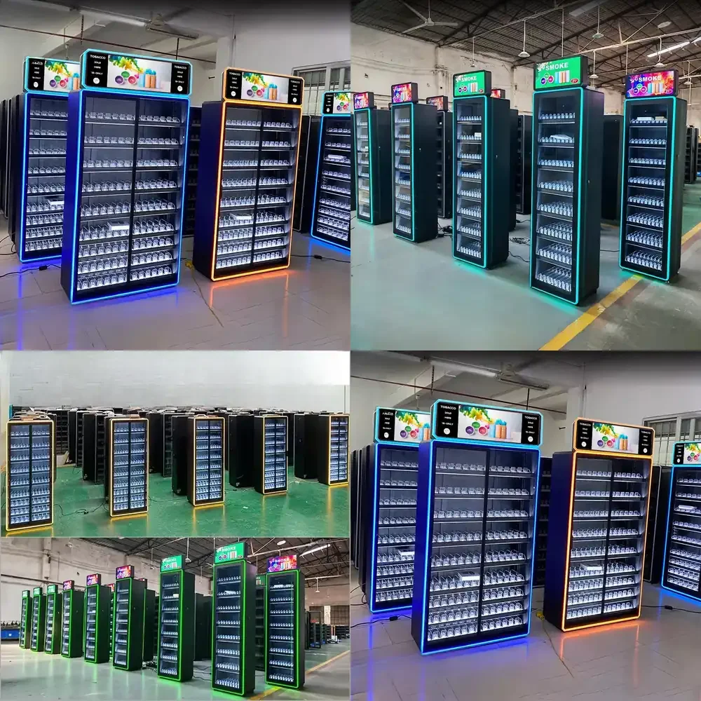 2026 Hot Sale  Store Packaging Bracket Shelf Display Cabinet with Tempered Glass Door for Retail Store Display for