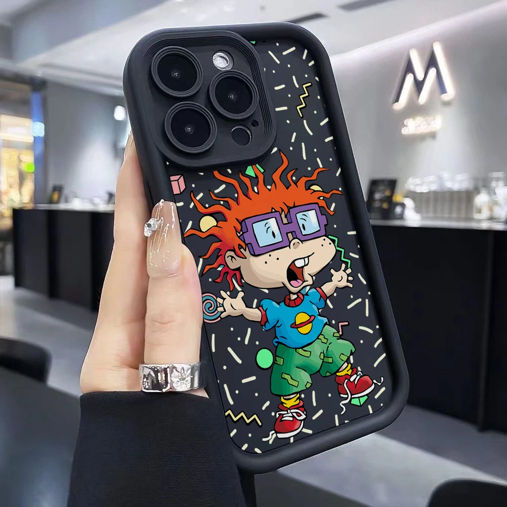 Funda de teléfono R-Rugrat de dibujos animados divertidos para Xiaomi Redmi Note 14 13 12s 12 11 10 9s 9 8 7 Turbo 4 Pro Plus 4G 5G funda trasera suave de TPU