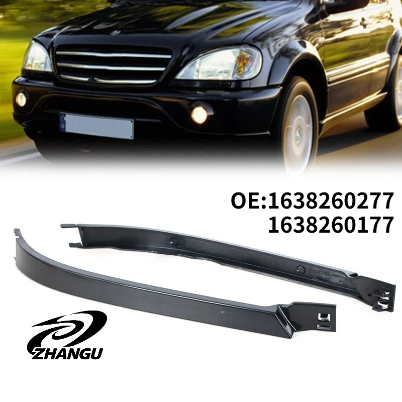 

Front Bumper Headlight Lower Strips For Mercedes Benz W163 ML320 ML350 ML430 Filler Panel Molding Trim 1638260177 1638260277