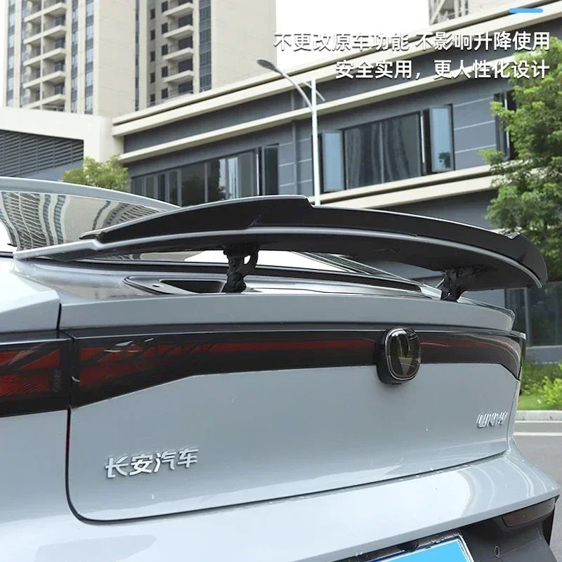 Carbon Surface Spoiler for CHANGAN UNI-V Exterior Decorative UNIV Rear Wing 2022 2023 Tail Fin Accessories