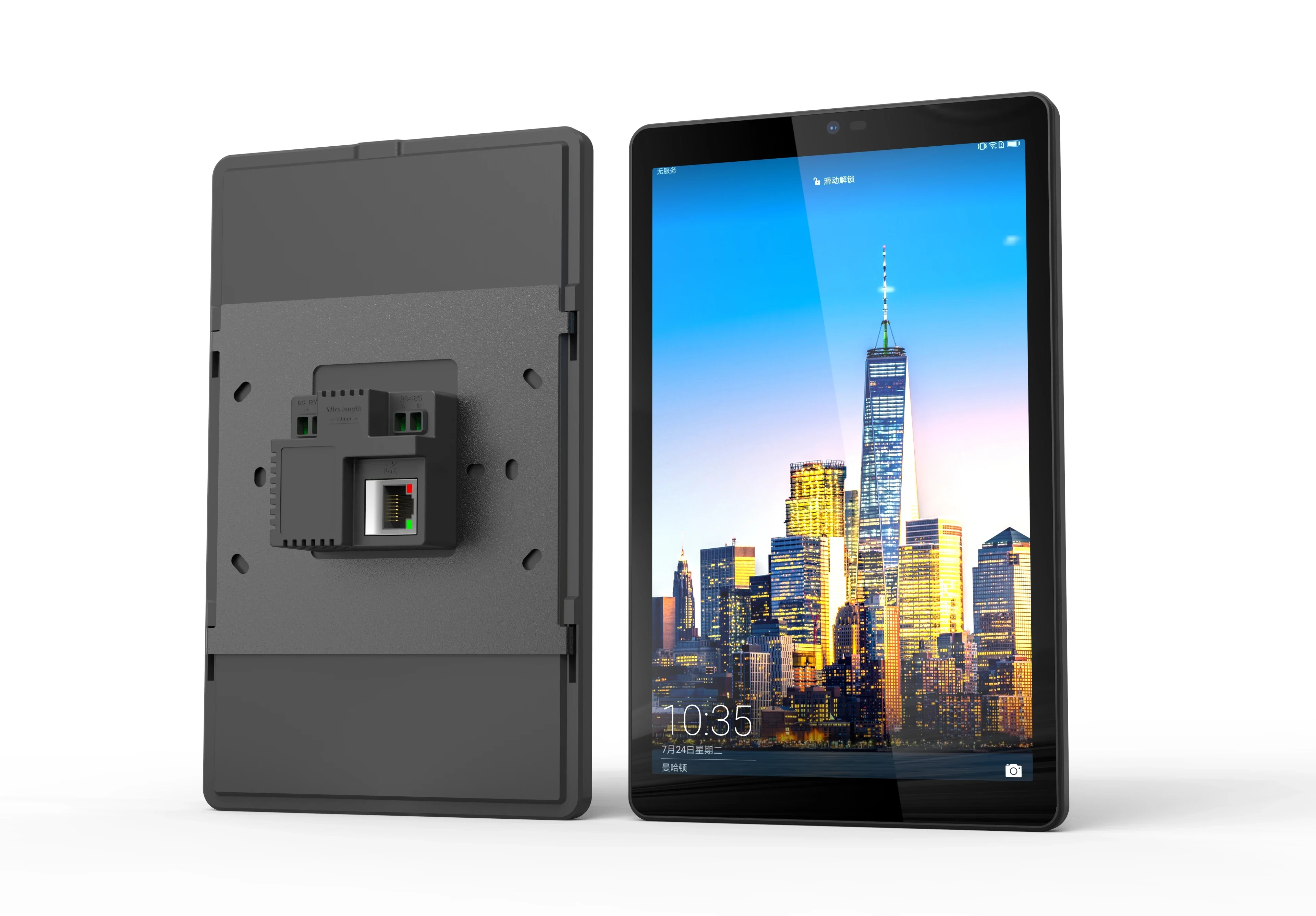 Android 11 OS Flush Mount PoE Tablet smart home 8 inch 10 inch in Wall Tablet with RJ45 Port