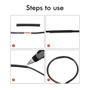 أنابيب الانكماش الحراري Zishan لمسدس الهواء الساخن ، أنبوب الانكماش الحراري ، غطاء الحماية ، 2: 1 ، 5: 1 أعلى 10 مبيعات لبرميل البنادق - رقم 5