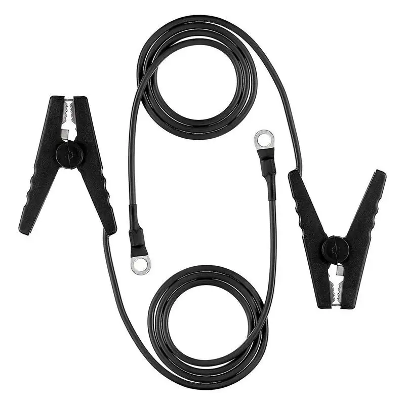 2 szt. Elektryczny przewód ogrodzeniowy do ładowarki solarnej z przewodami zacisk krokodylkowy przewód do ładowania prądem testowymi falownika łączącego linie