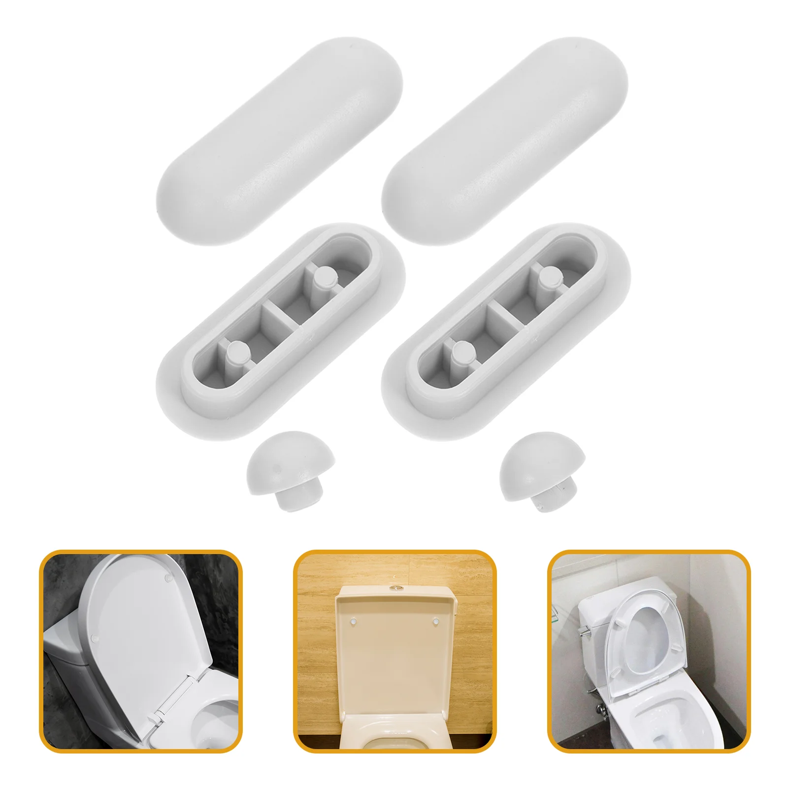 

Toilet Seat Gasket Accessories Cover Bumper Bumpers for Bidet Parts Replacement Lid Pad Stoppers Eva Ldpe Bathroom