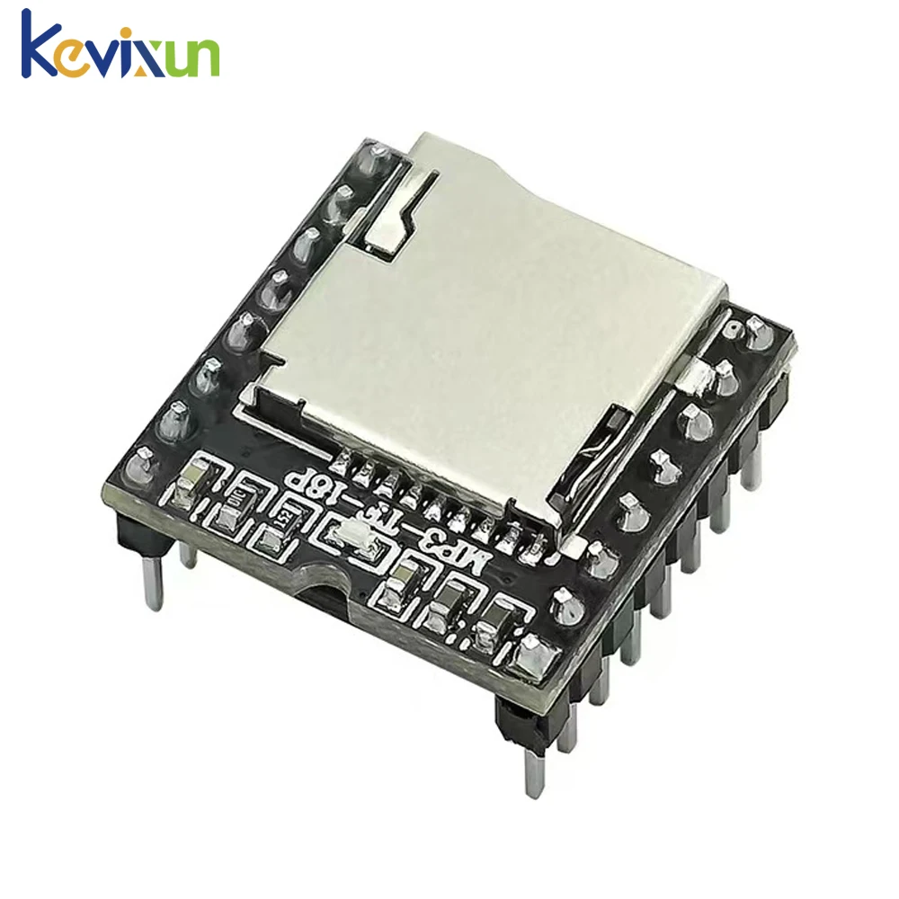 10/1 قطعة Dfplayer مشغل MP3 صغير مع TF بطاقة U القرص الصوت وحدة الصوت المنفذ التسلسلي إعلان لاردوينو IO MP3-TF-16P