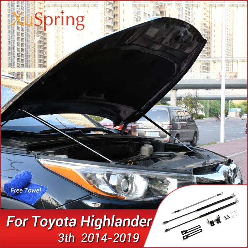 

Car Hood Support Lift Rod Struts Hydraulic Gas Spring Shock Damper Absorber for Highlander XU50 2014 2015 2016 2017 2018 2019