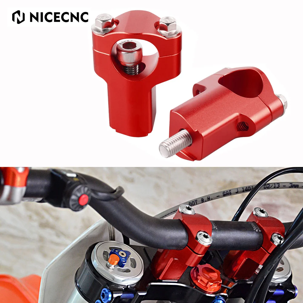 

NICECNC 52mm Handlebar Riser Bar Clamp Mount For BETA RR 300 125 200 250 350 400 498 2012-2023 RS 2014-2016 KTM GasGa Husqvarna