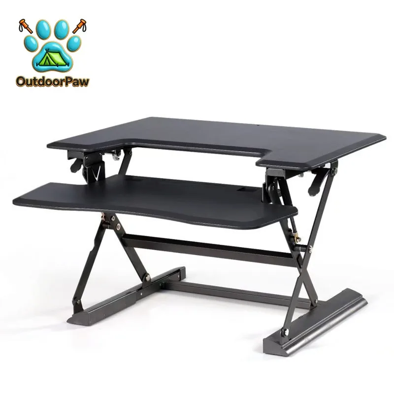 Desktop Computer Lifting Table with Alternating Sitting and Standing Height Adjustable Lifting Dual Pneumatic Lifting Table