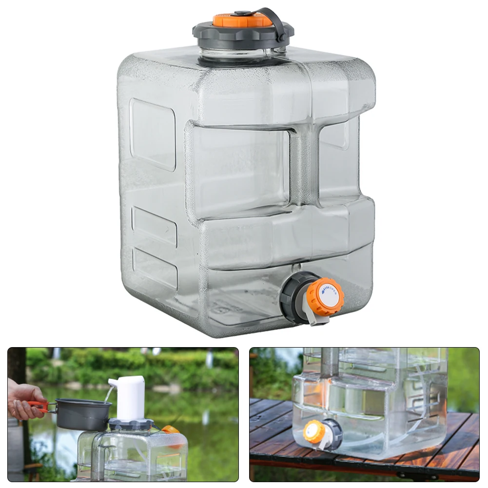 

8L /12L /15L Camping Water Container with Spigot Emergency Water Storage Portable Water Storage for Camping Outdoor Hiking