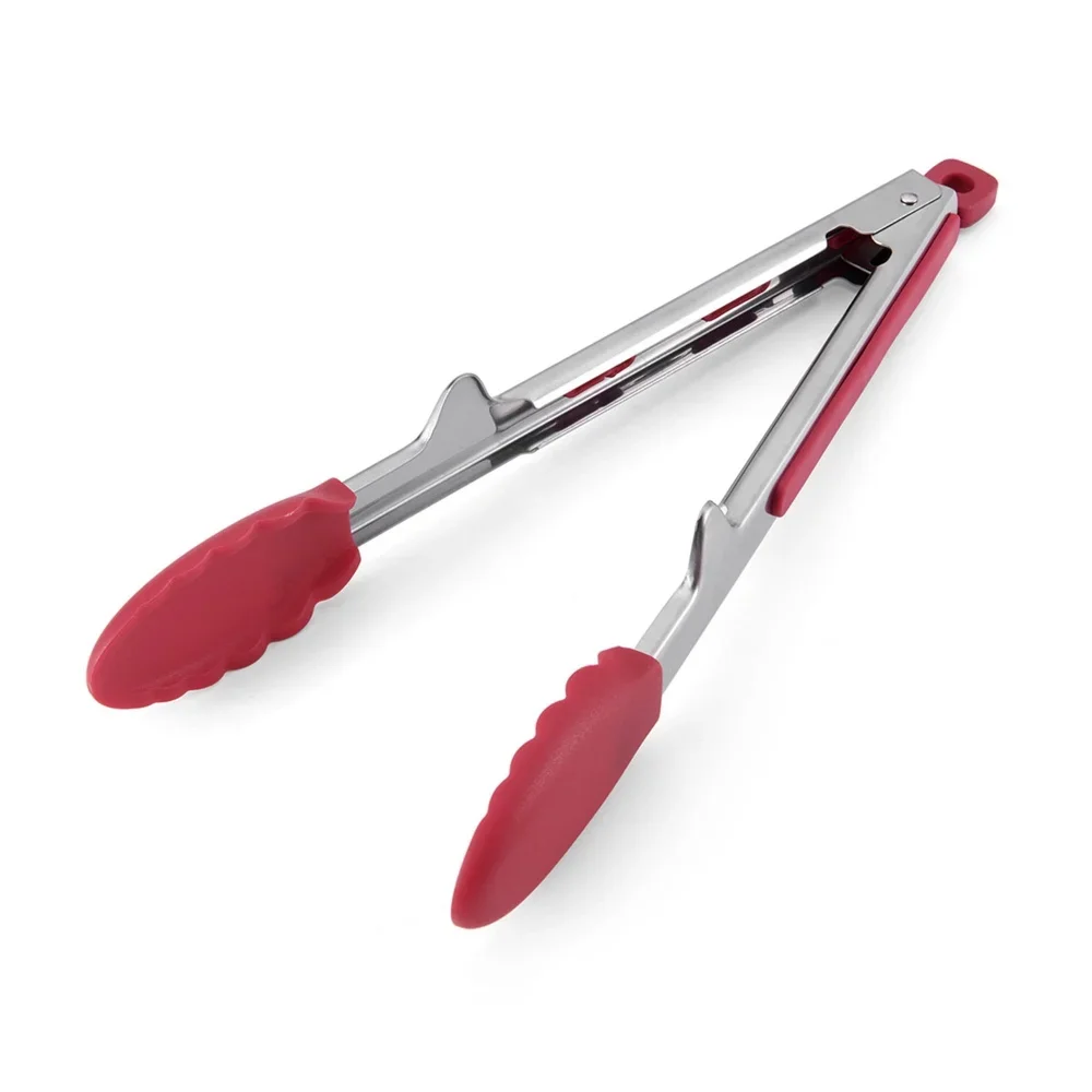 

Кухонные щипцы 13,4 дюйма с мягким захватом, нейлоновые, из нержавеющей стали, термостойкие, антипригарные, можно мыть в посудомоечной машине