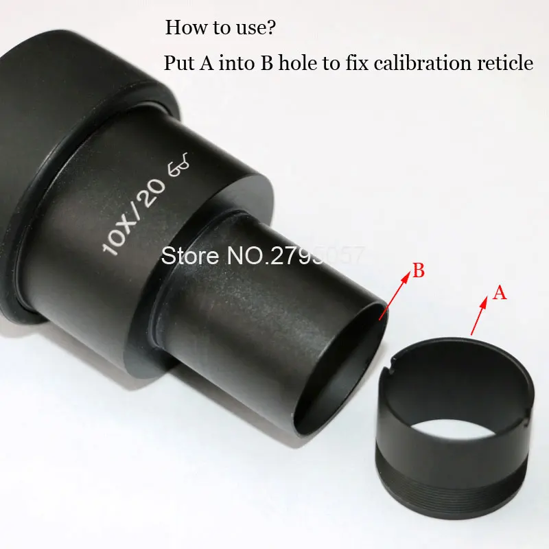 soi Mikroskop Oculair Richtkruis Houder Micrometer Bevestigingsbeugel 20.4mm Oculaire Graticule Houder voor Olympus CX21 CX22 CX31 CX41 CX43 – Detail 4