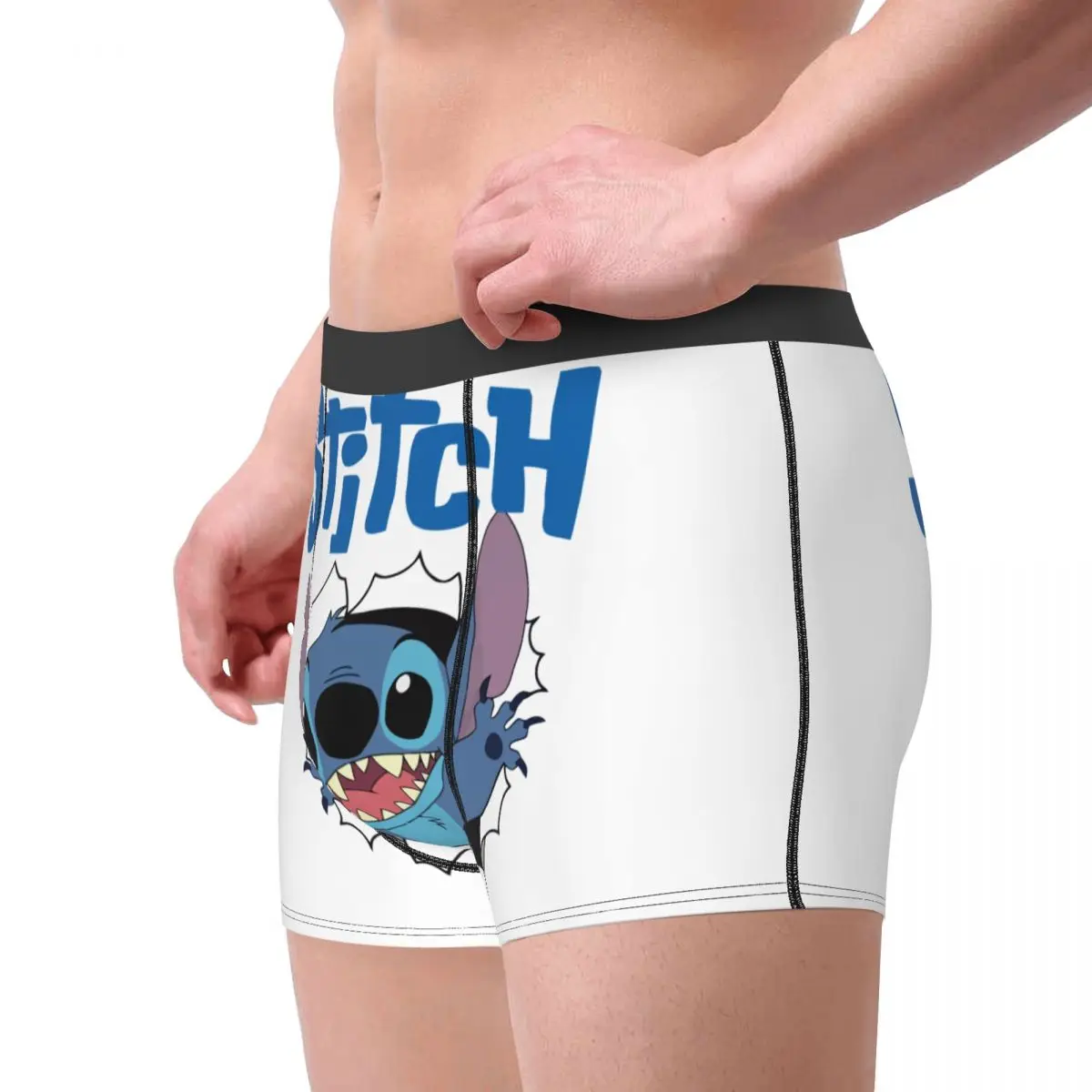 ذكر بارد غرزة التلفزيون الكرتون الرسوم المتحركة الملابس الداخلية الملاكم ملخصات الرجال تمتد السراويل السروال