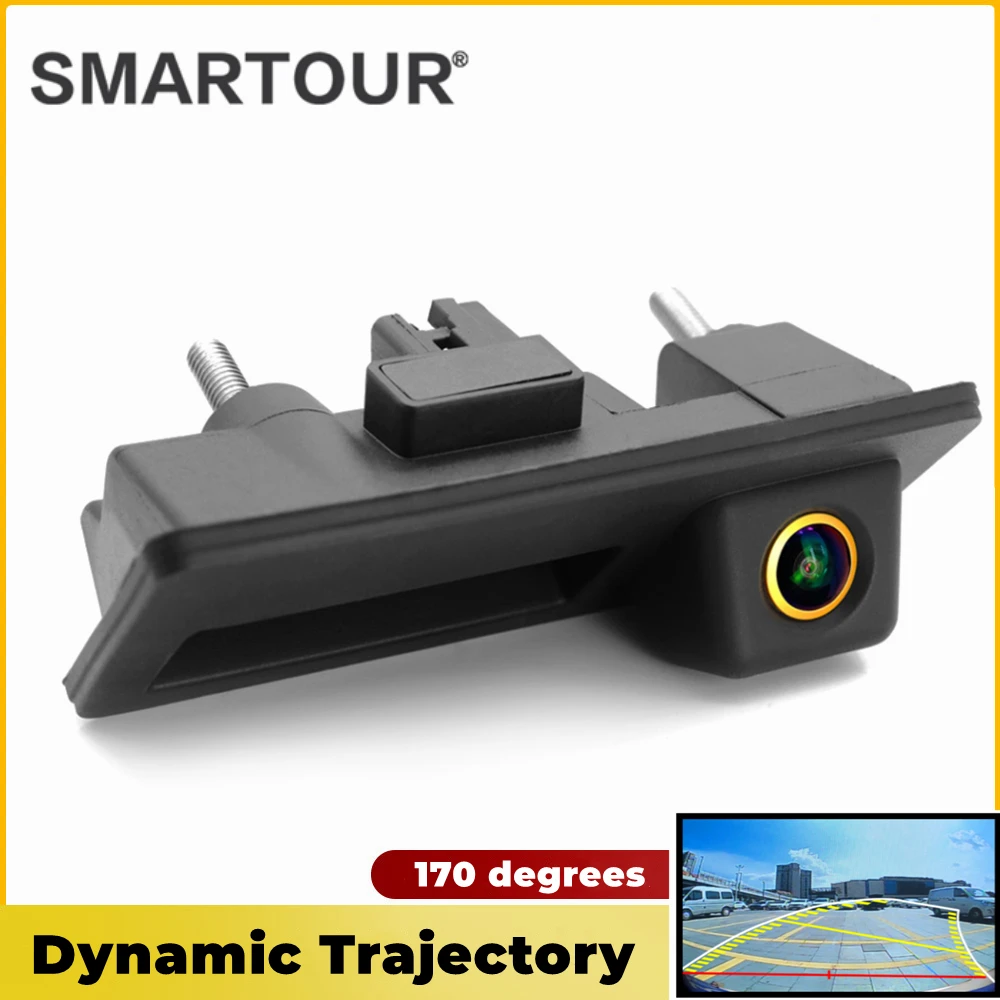 

CCD Dynamic Trajectory Trunk handle Rear View Camera For VW Passat/Tiguan/Golf/Touran/Jetta/Touareg/MAGOTAN Superb Cam