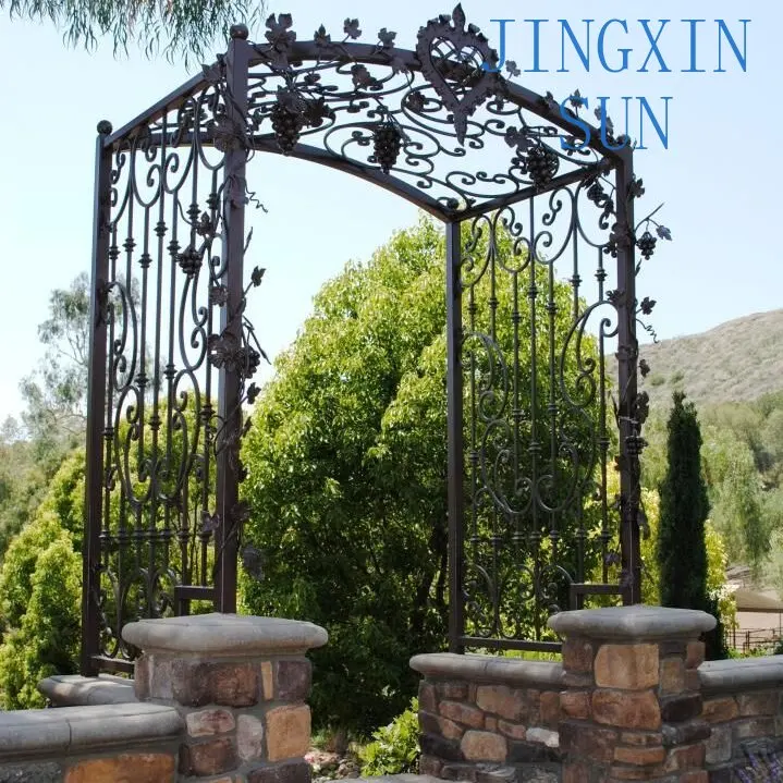 Rustic Outdoor Wedding Arch Decorative Iron Garden Trellis For Vines Flowers And Pathway Decor
