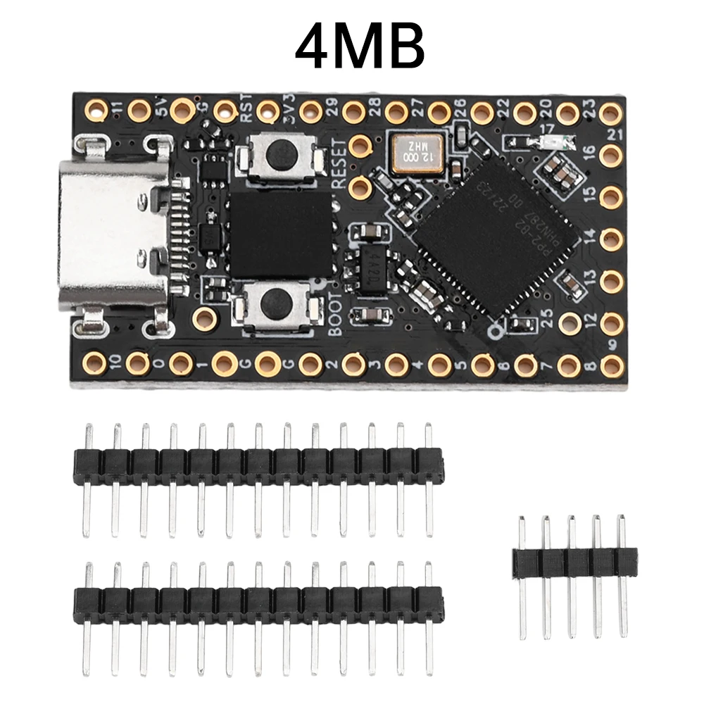 ProMicro-RP2040 Mini Conselho de Desenvolvimento, PI PICO, Módulo Dual-Core, Suporta Mciro Python, Tipo-C