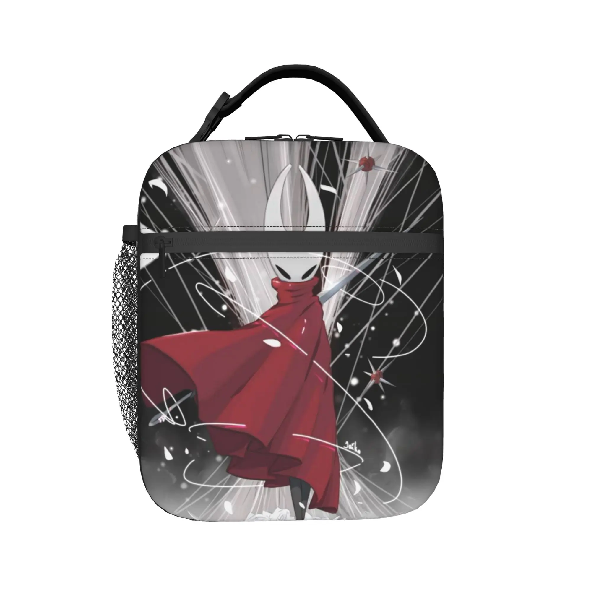 Hollow Knight Silksong Insulated Lunch Bags for Men Women  Storage Food Box Reusable Cooler Thermal Lunch Box For School Office