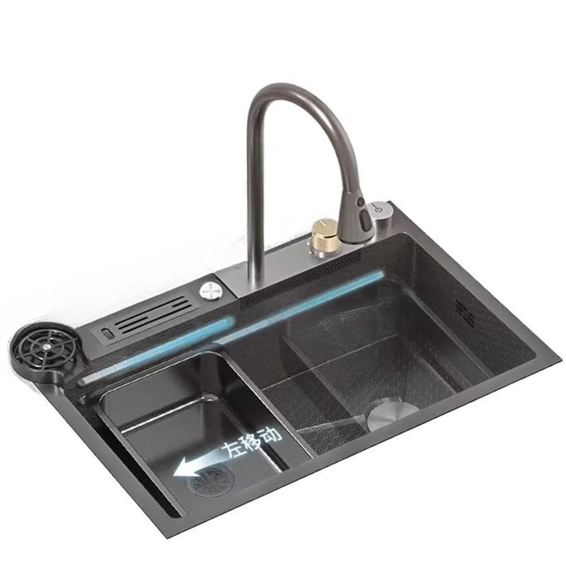 

Сотовая тисненая большая одинарная прорезная утолщенная бытовая кухонная раковина для овощей из нержавеющей стали 304, полный набор