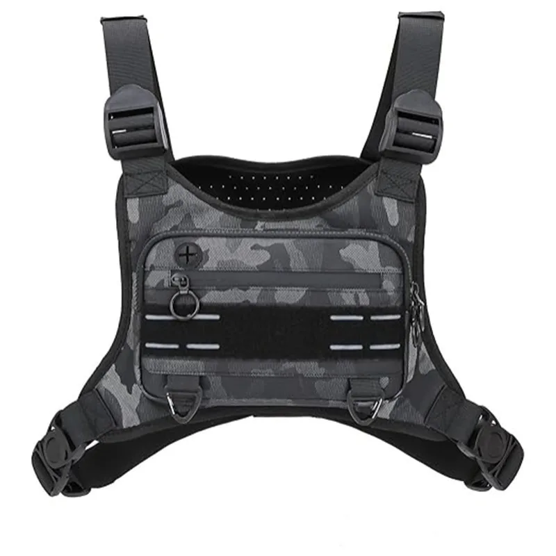 Hiking Training Multi Functional Fitness Bag Camping Lightweight Breathable Mobile Phone Package Outdoor Tactics Chest Package view 4