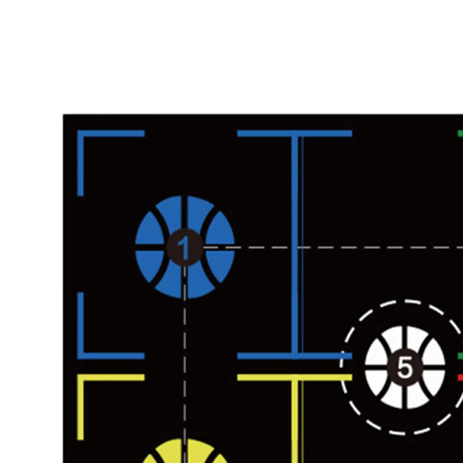 Basketball Training Mat Portable Ball Control Agility Footstep Training Mat