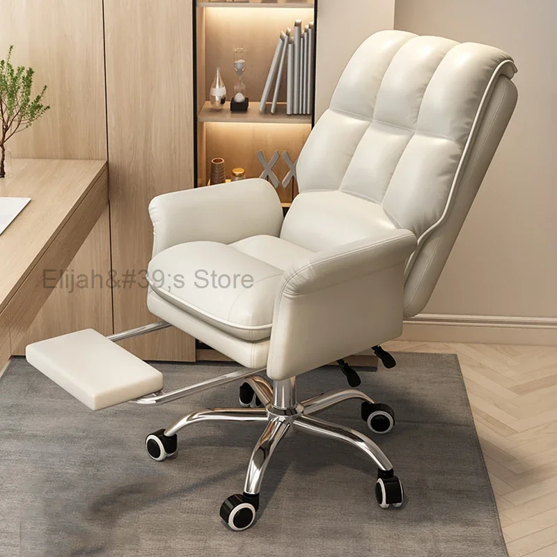 

Leather Swivel Handle Office Chair Lumbar Back Support Armrest Comfortable Swivel Chair Lounge Free Shipping Sillas Furniture