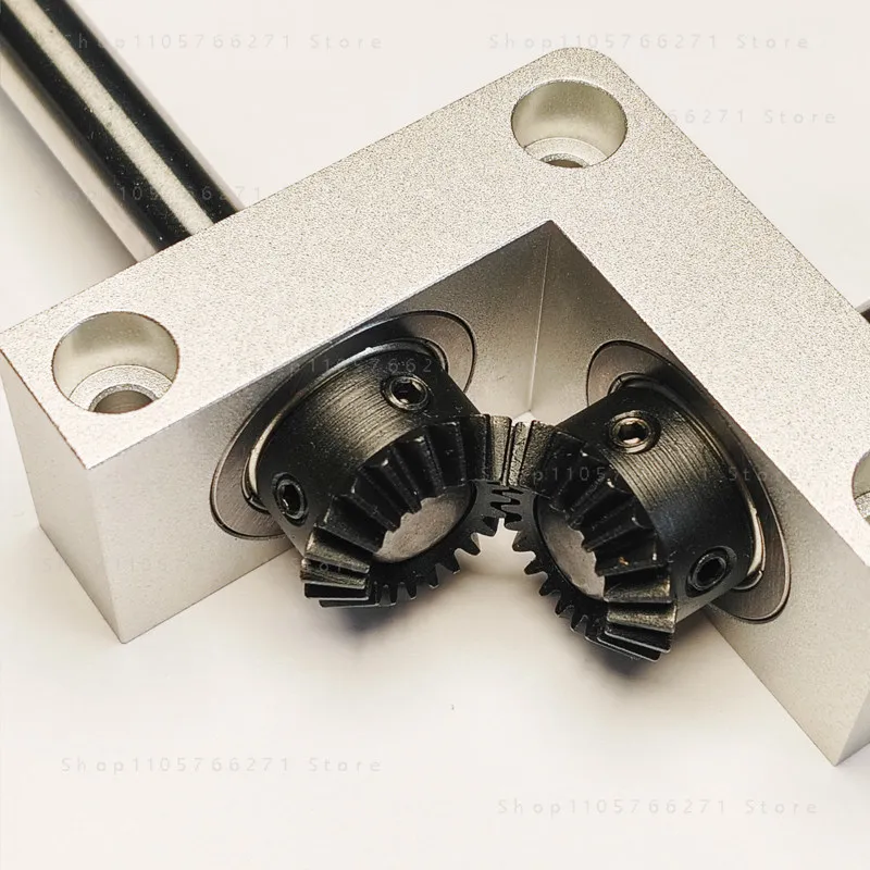1:1 Ratio 90 Degree Right Angle Bevel Gearbox 8/10mm Output Shaft Mini RC Model Transmission Steering Gear Box