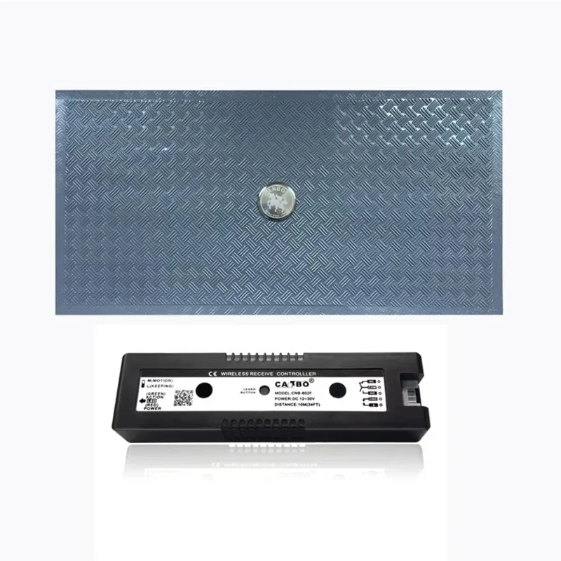 Automatic sliding door mat foot switch
