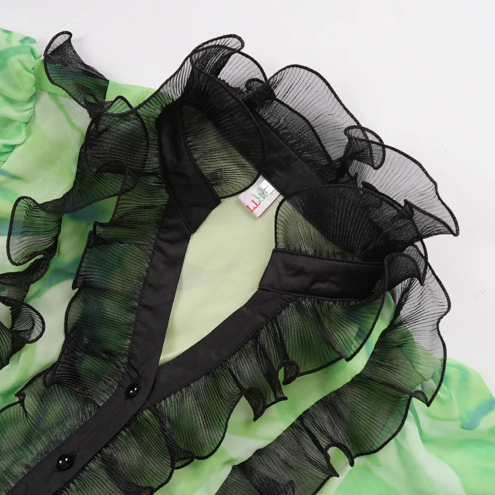 Abiti in chiffon a maniche lunghe per donna Abiti lunghi con stampa Dashiki africana Abiti da donna in stile classico Abito da sera per festa di nozze