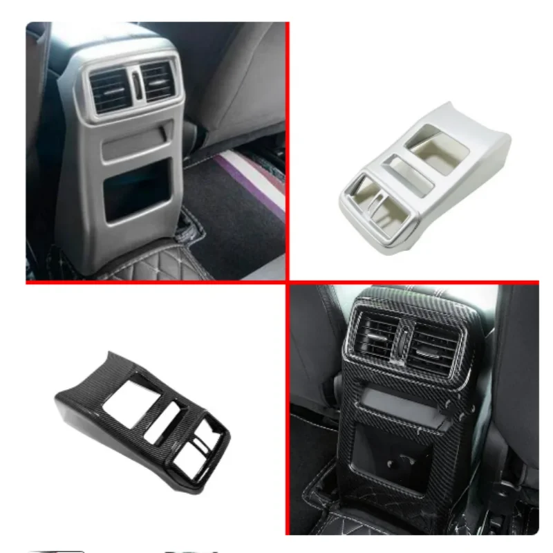 

Nissan QashQai 2019 ABS Chrome interior rear seat air conditioning outlet cover decorative car molding accessories