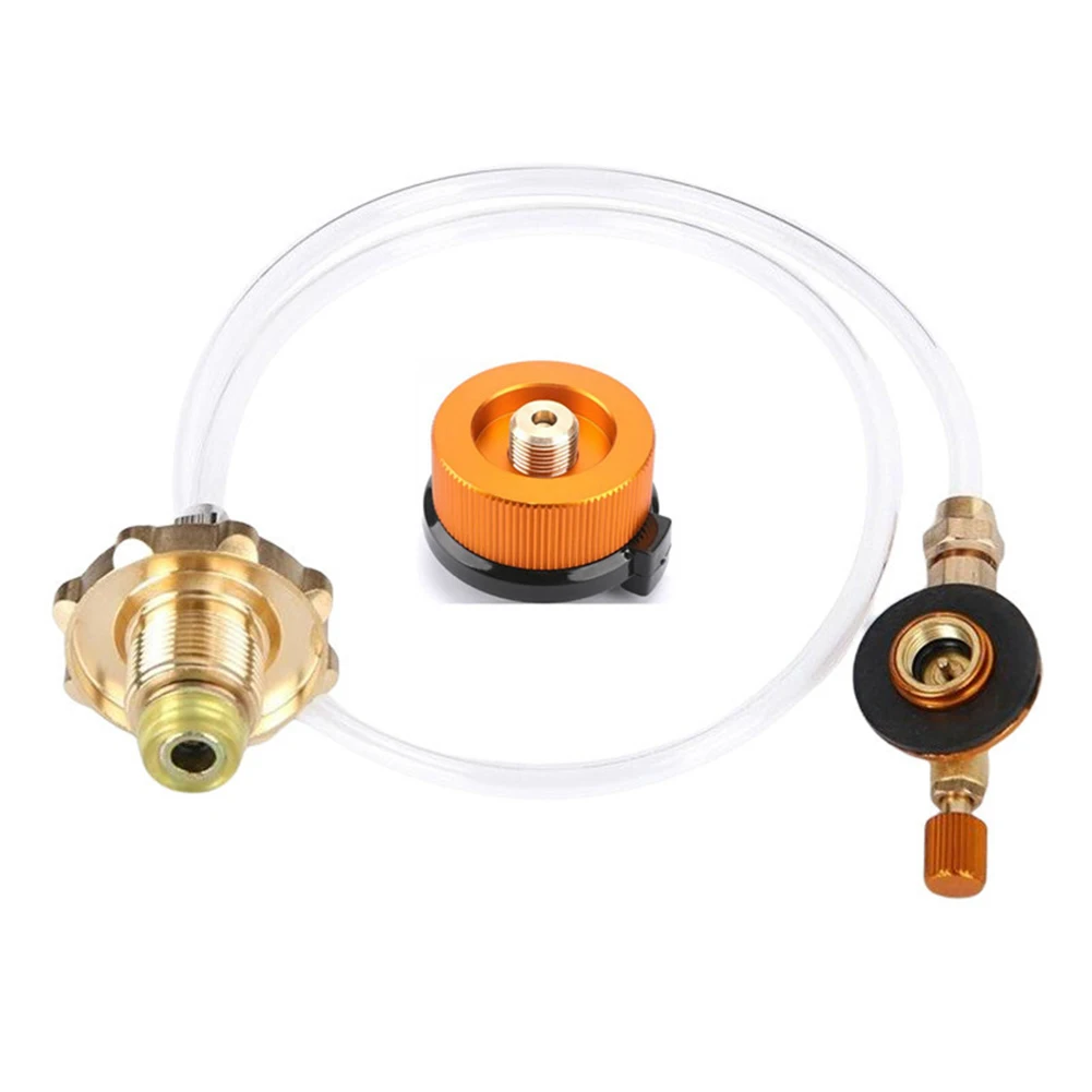 Propane Refill Adapter Leakproof Flat Cylinder Tank Coupler Small Propane Bottle/Tank Refill Adapter for Camping Stove