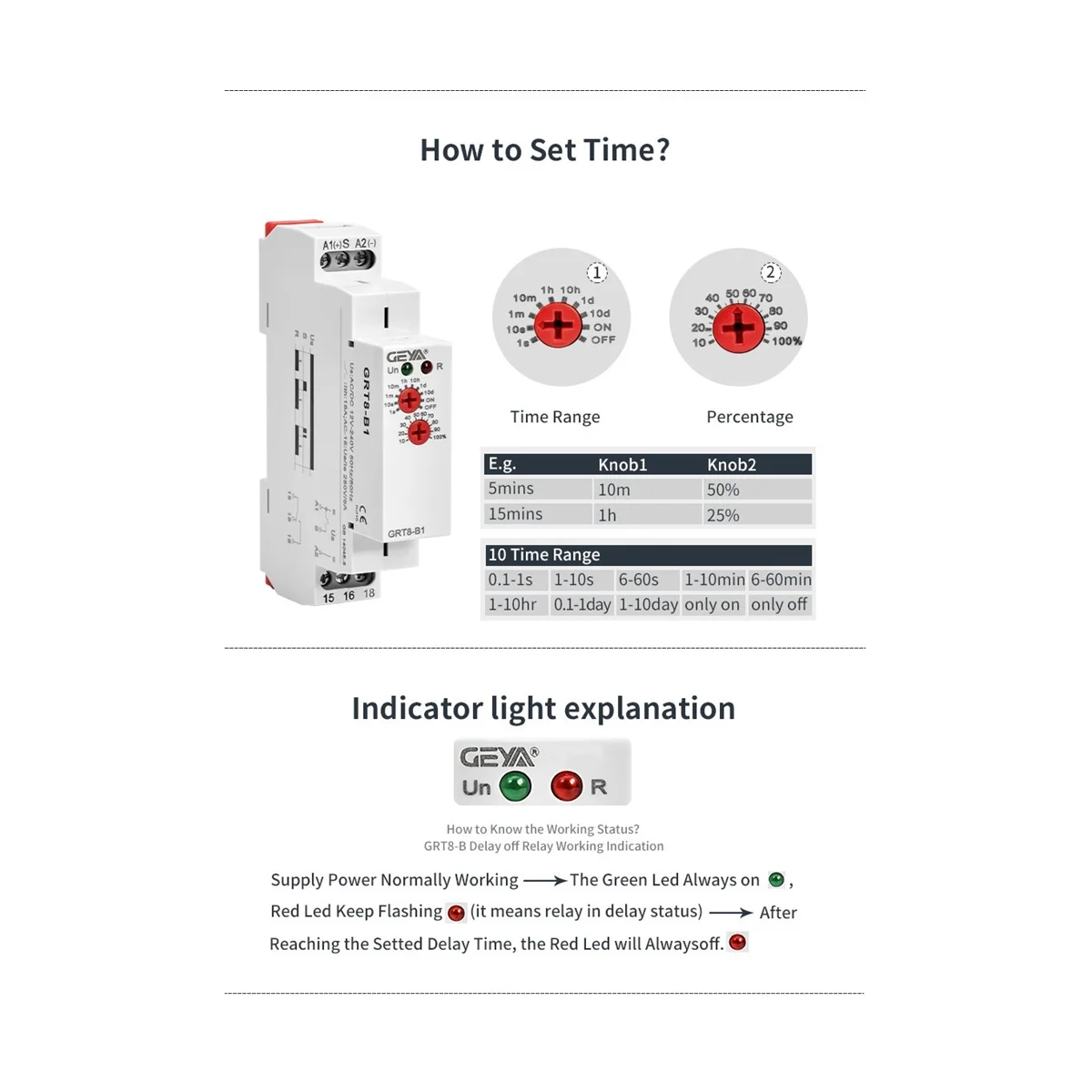 GEYA GRT8-B1 pryč prodlení čas elektromagnetické relé časovač elektromagnetické relé elektronická typ 16A, GRT8-B1 AC230V