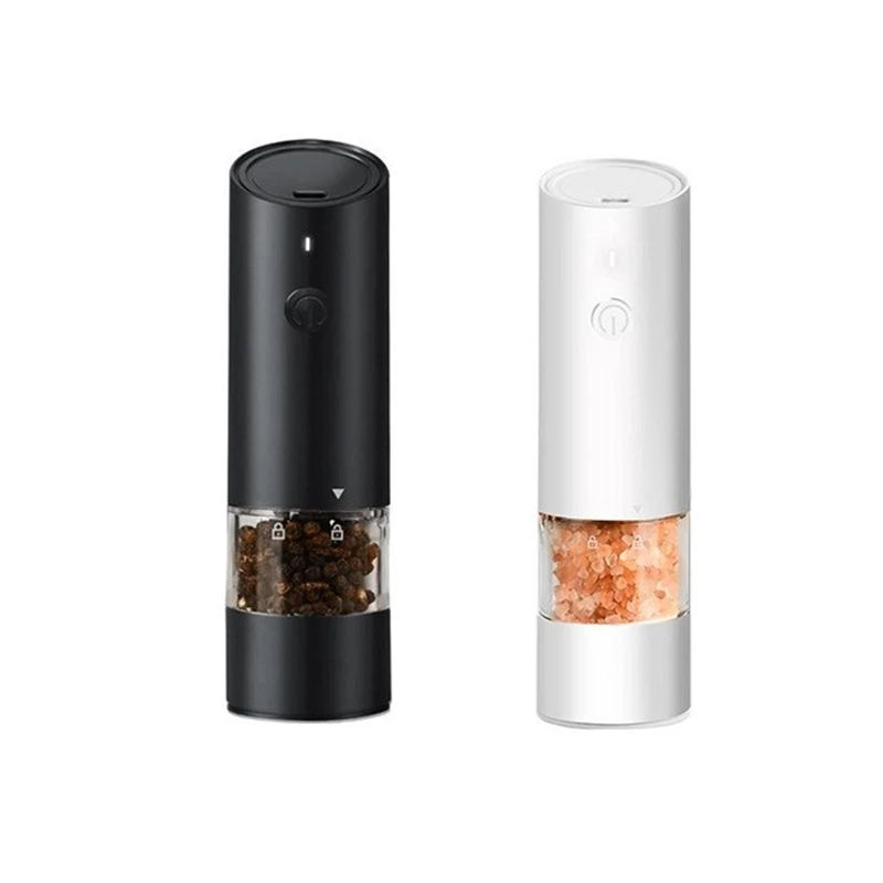 USB Rechargeable Pepper Grinder, Electric Pepper Grinder, Bbq Sea Salt Household Grinder