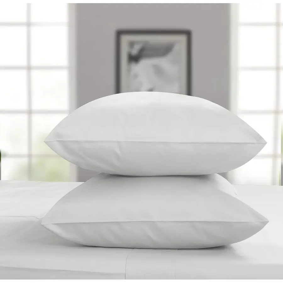 

Luxury Pillow Cases Queen Standard Size Set of 2 1200 Thread Count 100 USA Supima Cotton Soft Solid Sateen, Breathable Pillow Co