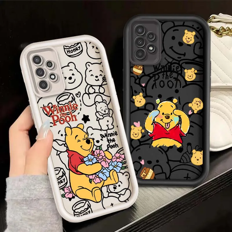 

Winnie the Poodle Catroon For Samsung A71 A52 A51 A34 A33 A22 A16 A15 A13 A04 A06 Note 20 Ultra 5G Eye Ladder Phone Case