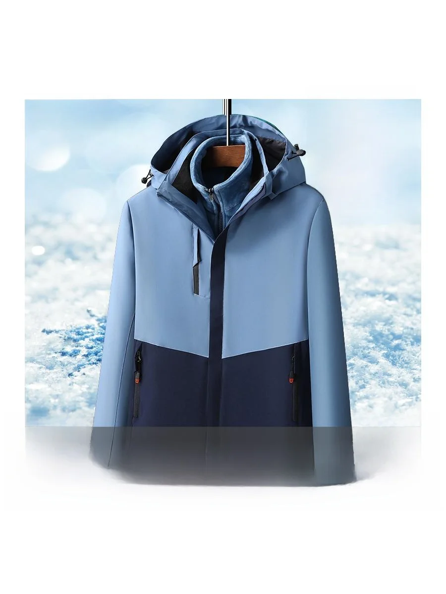 

Термоизолированная ветрозащитная куртка-трансформер для мужчин и женщин на осень-зиму с подкладкой из флиса