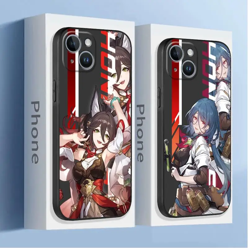 phone Cases for iphone 14 case 11 12 15 Pro XS Max 8 13 Mini X SE 7 16 Plus funda Antiscratch cover Honkai Star Rail Luka Arlan