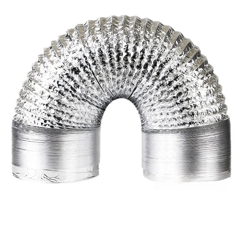 75/100/125/150mm Ventilator Pipe Aluminum Air Ventilation Hose for Bathroom Kitchen System Vent Exhaust Duct Tube Accessories